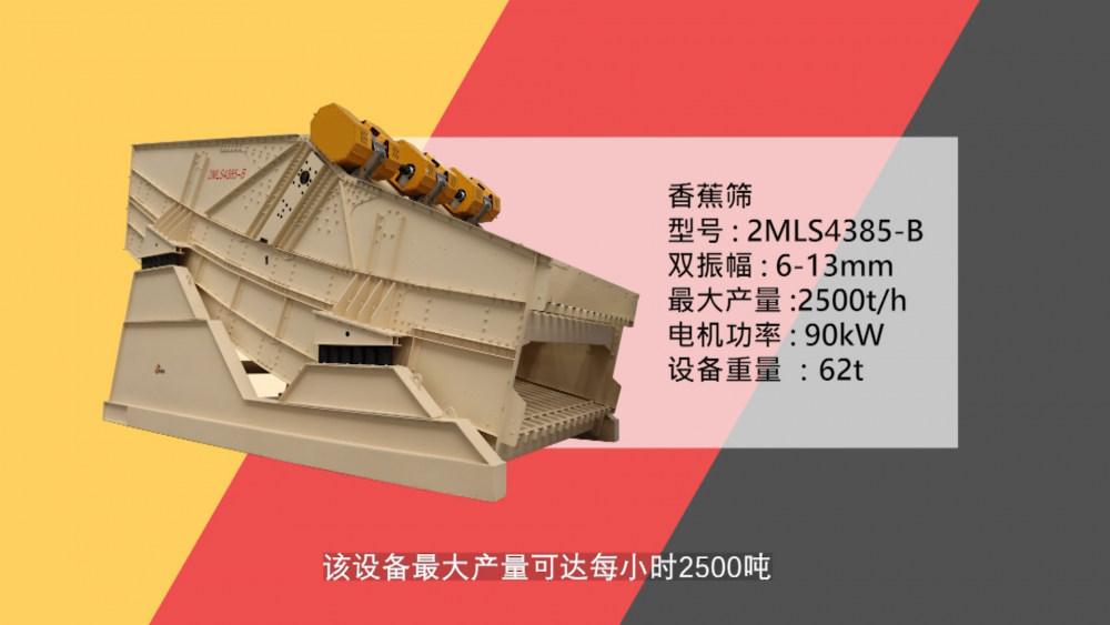 南昌礦機(jī)新品——2MLS4385-B香蕉篩